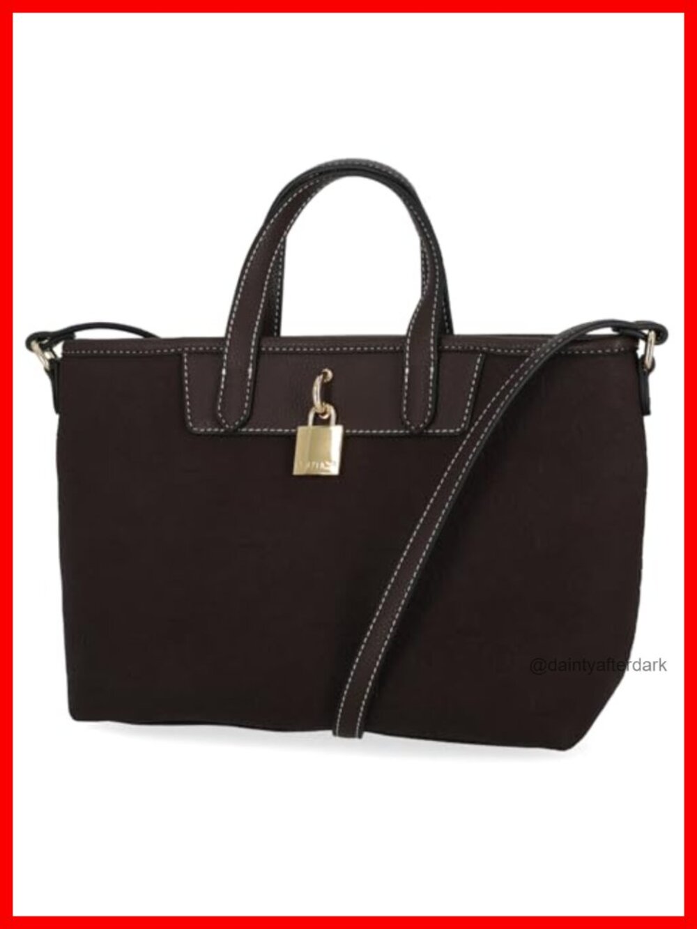 Nautica Mariner Suede Brown Satchel Handbag Crossbody Strap